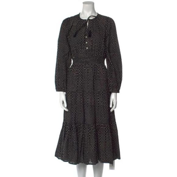 Cleobella Black Midi Dress India Sz. M - Picture 1 of 8